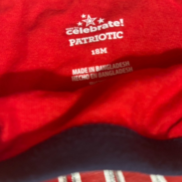 Way to Celebrate Red born free patriotic jumpsuit Size 18 months - Picture 2 of 3
